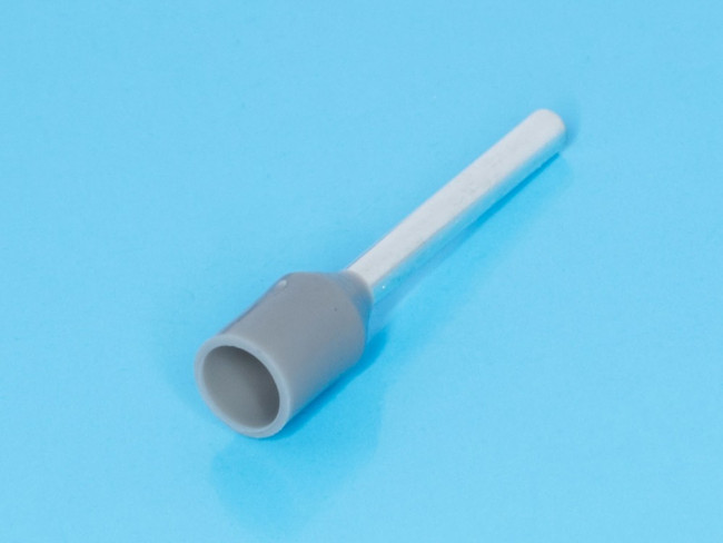 KLS8-01108-E7512 grey (TIC-0.75-12) серый (LT07512), Наконечник 12мм для обжима многожильн. кабеля 0,75мм² изолированный