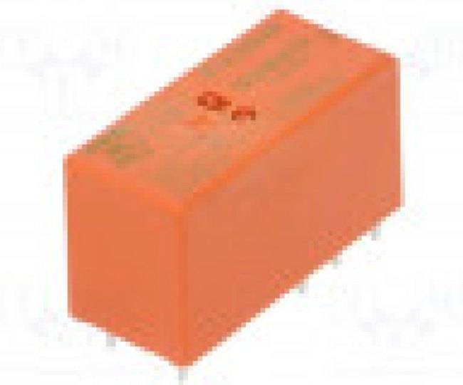 RT424548, Реле питания, DPDT, 48 В AC, 8 А, RT2, Сквозное Отверстие, Без Защелки