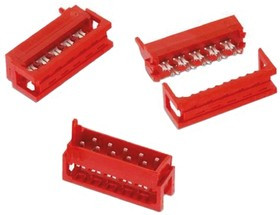 690157001272, 12-Way IDC Connector Plug for Cable Mount, 2-Row