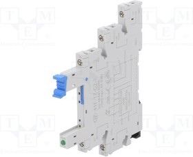 41F-1Z-C2-2, Панелька, PIN: 5, 6А, 250ВAC, Монтаж: DIN, Выводы: винтовые клеммы