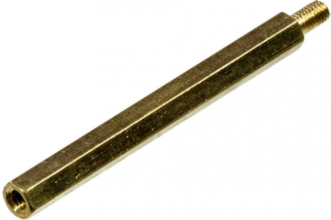 PCHSN-45, Стойка латунная для печатной платы, шестигранная M3, 45мм, отверстие-винт