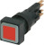 086444 Q25D-RT, Red Momentary Push Button, 16mm Cutout, IP65