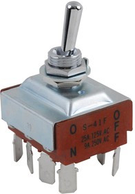 S41F, SWITCH, TOGGLE, 4PST, 25A, 125VAC