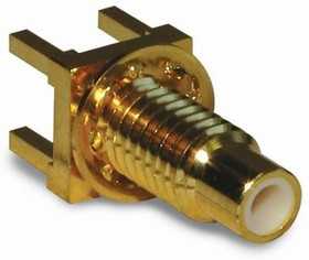 152140, RF Connectors / Coaxial Connectors BLK RECEPT GOLD