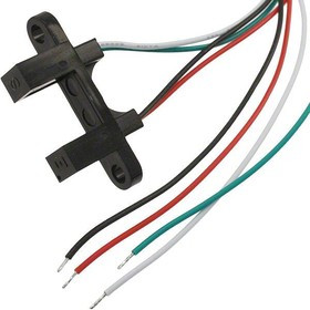 OPB812W55Z, Optical Switches, Transmissive, Phototransistor Output .375\" SLOT OPAQUE WIRE LEADS