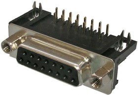 DRB-15FB, Разъём D-SUB , 15 контактов