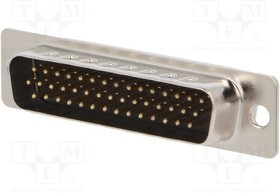 301A10149X, Разъем D-Sub HD; PIN: 44; "папа"; на провод; пайка; 3А; Покрытие: позолота