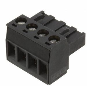 1893313, Pluggable Terminal Blocks 4 Pos 5mm pitch Plug 24-12 AWG Screw