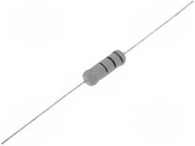 MOF5WS-680R, Резистор: metal oxide, THT, 680Ом, 5Вт, ±5%, d6x17мм, осевые