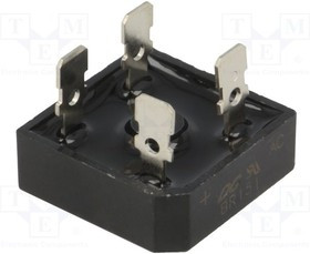 BR151, Диодный мост: однофазный, Urmax: 100В, If: 15А, Ifsm: 300А, BR-25