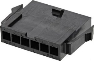 43640-0600, Micro-Fit 3.0 Male Connector Housing, 3mm Pitch, 6 Way, 1 Row