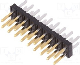57102-F08-09ULF, Штыревая планка, провод-плата, "папа", Minitek, 2мм, PIN: 18, THT