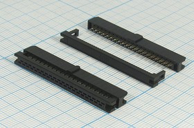 Гнездо IDC на 40 контактов, шаг 2x2мм, на шлейф; №1629 гн IDC\P2,0x2,0\40HP\ шлейф\\IDC2-40