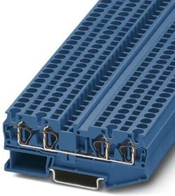 3031458, DIN Rail Terminal Blocks ST-4 QUATTRO BU