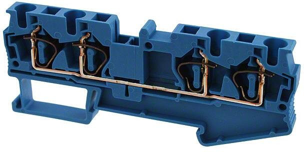 3031458, DIN Rail Terminal Blocks ST-4 QUATTRO BU
