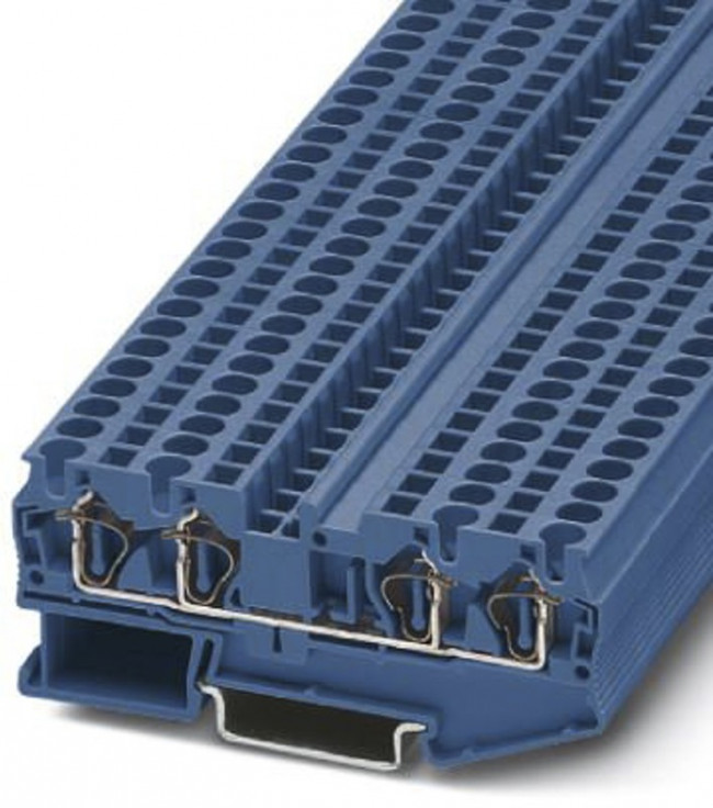 3031458, DIN Rail Terminal Blocks ST-4 QUATTRO BU