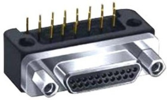M83513/10-C01CP, MICRO-D SUB CONN, R/A PLUG, 21POS, TH