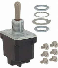 2TL1-10A, Toggle Switches 2 Pole 3 Position Locker Lever