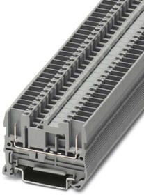3042133, ST Clipline Series Grey DIN Rail Terminal Block, Single-Level, Spring Clamp Termination 3042133, ST Clipline Series Grey DIN Rail Terminal Block, Single-Level, Spring Clamp Termination