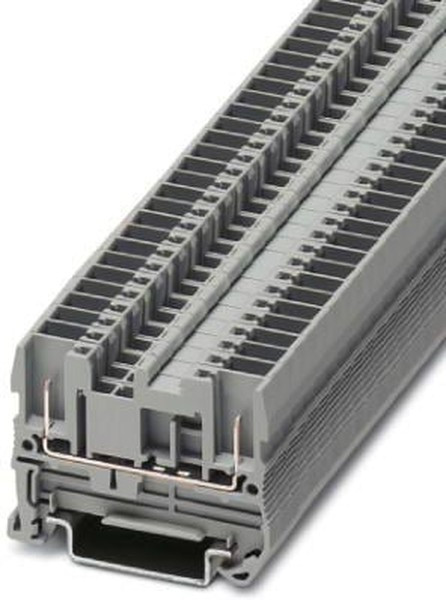 3042133, ST Clipline Series Grey DIN Rail Terminal Block, Single-Level, Spring Clamp Termination 3042133, ST Clipline Series Grey DIN Rail Terminal Block, Single-Level, Spring Clamp Termination