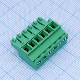 15EDGKA-3.81- 06P-14-100A(H), Разъемный клеммный блок. Серия 15EDGKА-3.81, 6 контактов