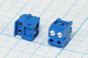 Клеммник наборный, 2 контакта, шаг 3,5мм, на плату, 355-021-12; №2715 клеммн наборный \\2C3,5 \плат\\ 355-021-12