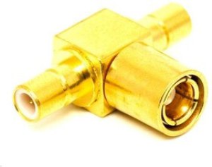 5215-1501-000, RF Adapters - Tee SMB / SMB / SMB TEE JACK/PLUG/JACK MALE/FEMALE/MALE GOLD