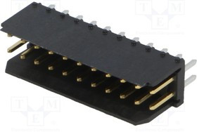76385-311LF, Гнездо; провод-плата; "папа"; DUBOX; 2,54мм; PIN: 22; THT; 3А; прямой