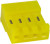 3-643818-4, Headers &amp; Wire Housings CLOSED WITH TABS 4P L.R. yellow 20 AWG