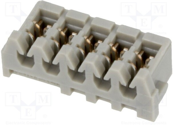 05KR-6H-P, Вилка, IDC, "мама", KR, 2мм, PIN: 5, на провод, 100В, 1А, Конф: 1x5