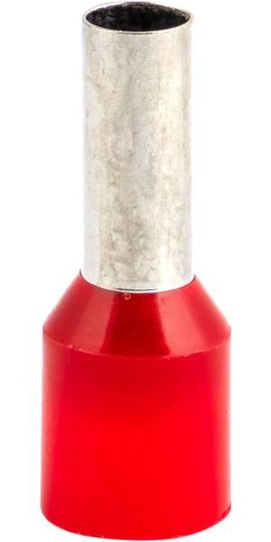 Наконечник штыревой втулочный изол. НШвИ 10.0-12 (уп.50шт) EKF nhvi-10.0-12 Наконечник штыревой втулочный изол. НШвИ 10.0-12 (уп.50шт) EKF nhvi-10.0-12