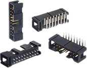 71600-116LF, Conn IDC Connector RCP 16 POS 2.54mm IDT RA Side Entry Cable Mount Tube