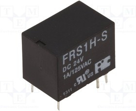 FRS1H24, Реле: электромагнитное, SPDT, Uобмотки: 24ВDC, 1A/125ВAC, 1A/30ВDC
