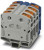 3260112, PTPOWER 95-3L/N Series Blue, Grey DIN Rail Terminal Block, 95mm², Single-Level, Push In Termination