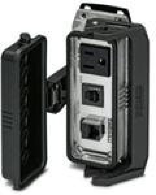 1415781, Panel Mount Housing 180° 24/B Shell Size Die Cast Aluminum
