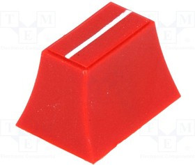 CS2/4-RED, Ручка: движок, Цвет: красный, 20x14x13мм, Мат-л: пластик