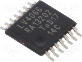74LV4066PW,112, Analog Switch Quad SPST Automotive 14-Pin TSSOP Bulk