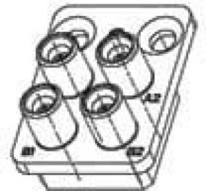 1996884-1, RF Connector Accessories 4POS RF MOD VITA67.1 BACKPLN SMPM 1996884-1, RF Connector Accessories 4POS RF MOD VITA67.1 BACKPLN SMPM