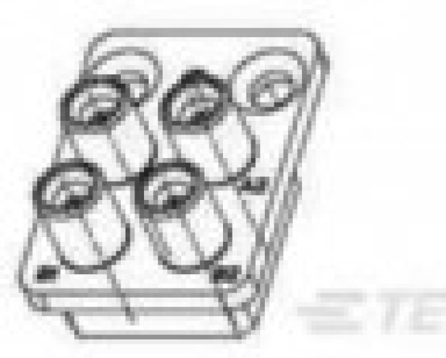 1996884-1, RF Connector Accessories 4POS RF MOD VITA67.1 BACKPLN SMPM
