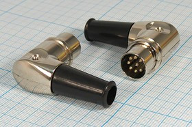 Разъем DIN 8P вилка, на кабель, металл, K31625-8P Разъем DIN 8P вилка, на кабель, металл, K31625-8P