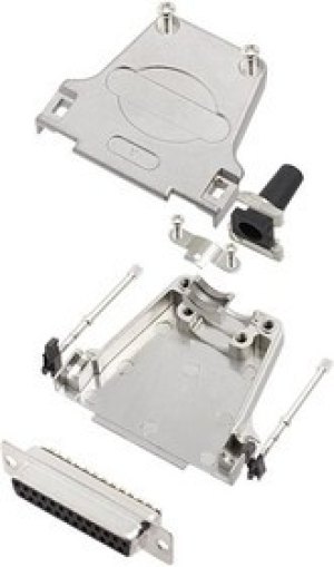 L17DTZF25-LJS- RG+L77SDB25S, Разъем D Sub, With Backshell, DB25, Standard, Гнездо, DTZF-LJS-RG, 25 контакт(-ов), DB, Solder Cup