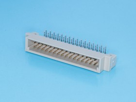 612B/2-32M, Разъем DIN 41612 32 контакта, вилка, прямой угол, 2 ряда