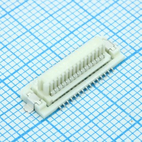 525883075, Межплатный соединитель SlimStack, шаг 0,80 мм, розетка плавающего типа, высота 5,50:8,00 мм, 30 цепей, без бобышки