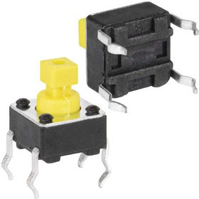 KAN0611-0731Y 6x6x7.3 mm, Тактовая кнопка KAN0611-0731Y, 6x6x7.3 мм