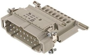 09330164629, Heavy Duty Power Connectors MALE INSERT 16 POLES+PE 09330164629, Heavy Duty Power Connectors MALE INSERT 16 POLES+PE
