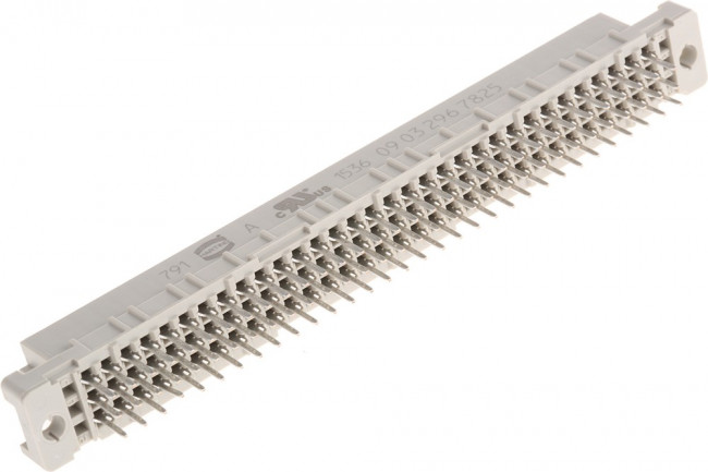 09032967825, Вилка, DIN 41612, тип С, "мама", PIN: 96, a+b+c, THT, прямой