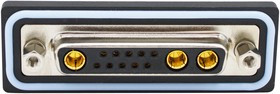 CDFR13W3213L411, Комбинированный разъем D Sub, IP67, NANOOK Series, DB-13W3, Гнездо, 13 контакт(-ов)