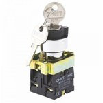 NP2-BG25, Ключ-выключатель 2 положения с фиксацией ON-OFF/OFF-ON