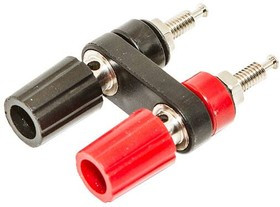 BU-P4243-0, Test Plugs &amp; Test Jacks Double binding post assembly black cross post