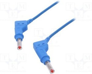 XZG425/SIL-10023, Измерительный провод, 32А, Дл: 1м, синий, Материал: латунь